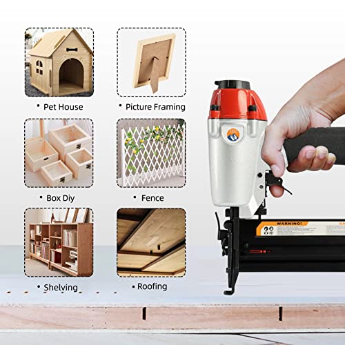 Zaraapex 2-In-1 18 Gauge 2 Inch Pneumatic Brad Nailer, Adjustable Exhaust, For Woodworking, And Diy Projects #TOP5