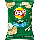 Lay's Potato Chips, Sour Cream & Onion Flavored, 12.5 Oz