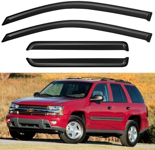 Window Visors Rain Guards for 2002-2009 Chevy Trailblazer