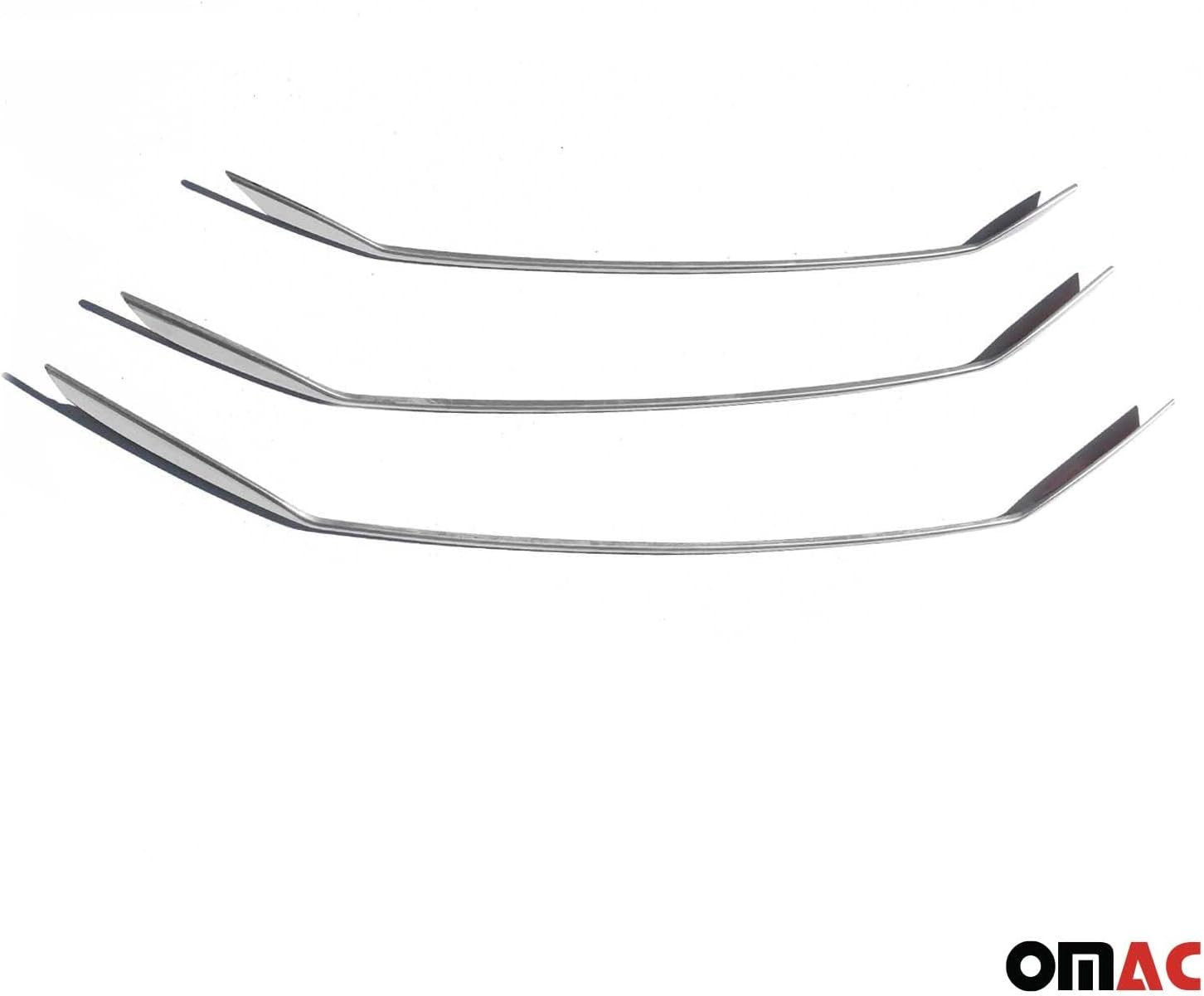 OMAC Front Bumper Trim Molding for Hyundai Elantra 2011-2013 Sedan Stainless Steel 3X