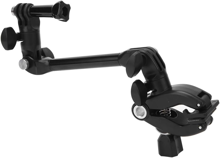 Dpofirs 360° Rotating Music Instrument Camera Mount | Adjustable Sports Camera Clip for Drum Guitar, Lightweight MultiAngle Bracket