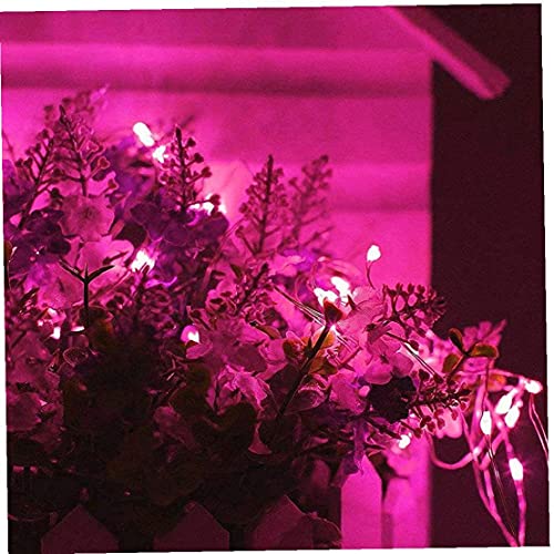 String licht waterdichte afstandsbediening 10m 100 led cooper draad fairy lamp (geen batterij) 2 stks roze snaar licht - Image 3