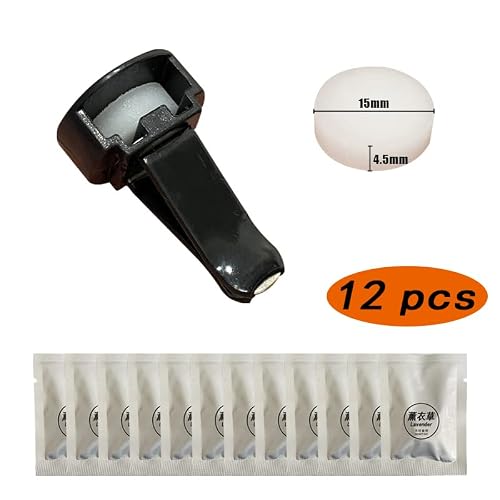 12 Pack Car Air Vent Clip Freshener Refills Solid Fragrance Replacement Pads,Stock Up On Our Solid Fragrance Replacement Pads For Your Car Vent Clip Air Freshener And Enjoy Fragrance On Your Daily Drives (Lavender) #TOP2