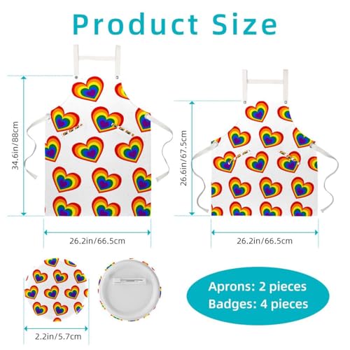 Tablier de cuisine réglable avec broches résolvant les problèmes de taille unique - 2