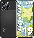 OUKITEL P1 Smartphone Android 14, Display AMOLED 6.7" 120Hz, Fotocamera Sony 50MP, 8GB RAM + 256GB ROM Espandibile, Batteria 5150mAh, NFC, Dual SIM 4G, Nero