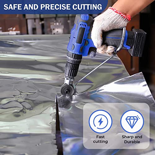 1Pack Metal Nibbler Drill Attachment, Electric Drill Plate Cutter, DIY Metal Drill Attachment, Safe and Durable Drill Accessory for Metal Cutting - Thumbnail 6