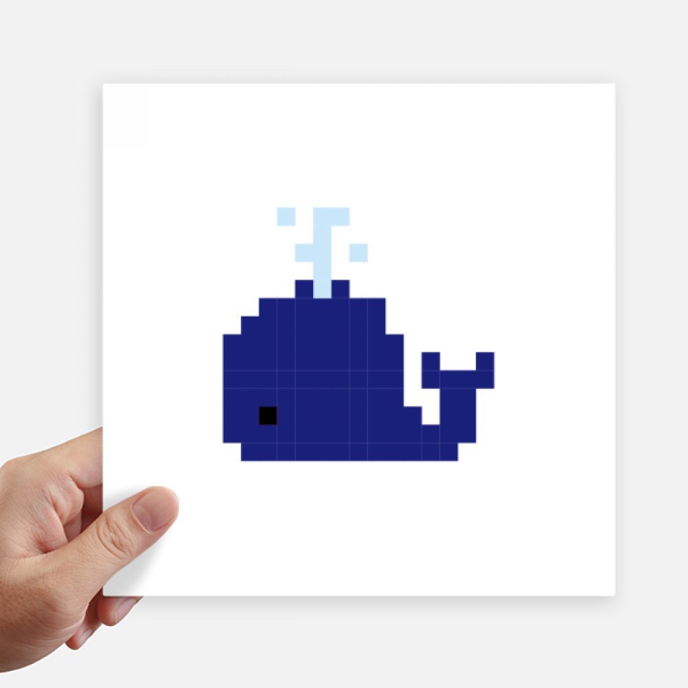 Etiquetas de píxeles de ballena azul DIYthinker de 20 cm para tapar imperfecciones en paredes