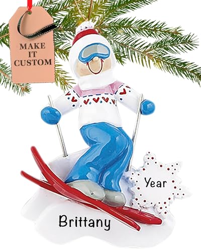 Personalized Ski Ornament 2026