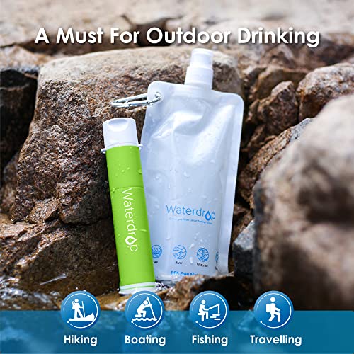 Waterdrop Gravity Water Filter Straw, Camping Water Filtration System, Water Purifier Survival For Travel, Backpacking And Emergency Preparedness, 1.5 Gal Bag, 5 Stage Filtration, Green #TOP7
