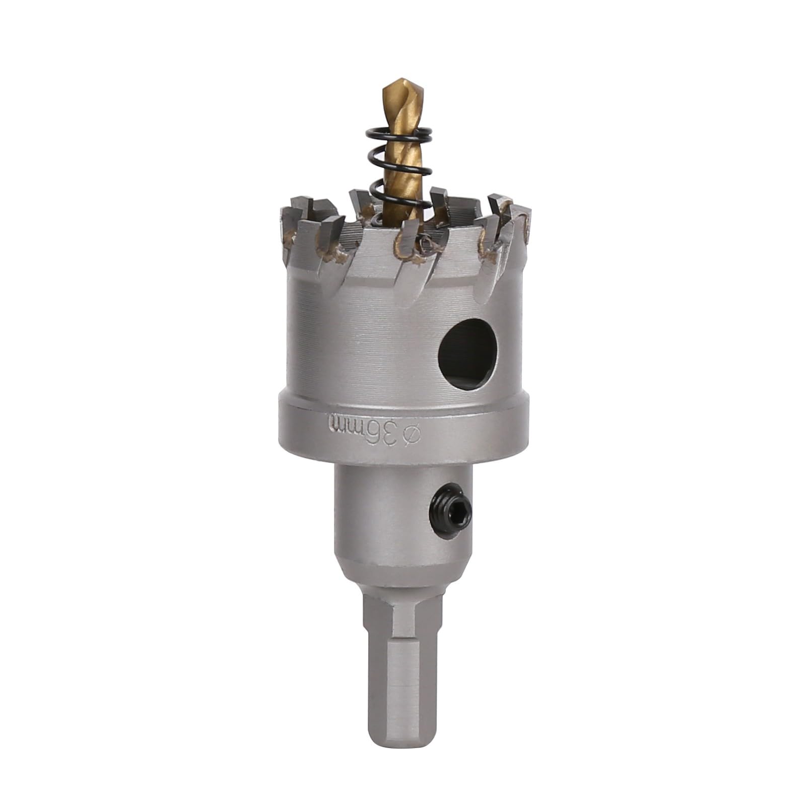 Vearter TCT Hole Saw, 36mm Carbide Bit with Pilot Drill, Cutter for Hard Metal, Stainless Steel, Mild Steel, Aluminium Alloy, Copper, Iron, Plastic and Fiberglass — image 1