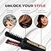 YA-MAN Spa Styler Kit: Hair Goals — Volume & Lift | Cordless Heated Brush + Moisture Repair Oil Set | J-Beauty Hair Kit for Shine, Smoothness & Lift