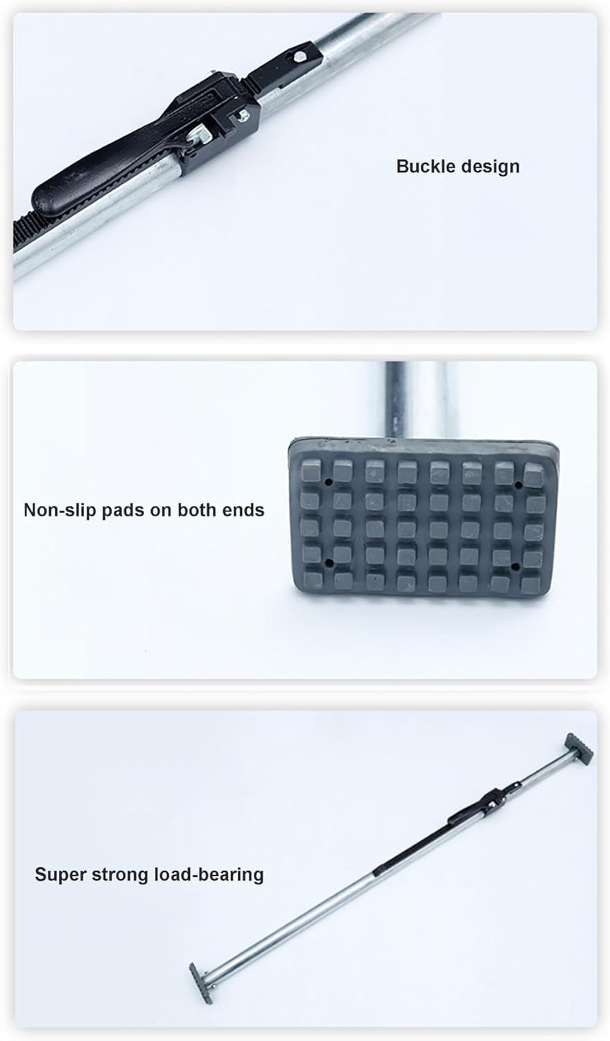 Truck Bed Bar Ratcheting Cargo Bar,Adjustable Cargo Stabilizer Bar Load Lock Bar for Reefers/Minivan/SUV/Compact Trucks(1524-1904mm)