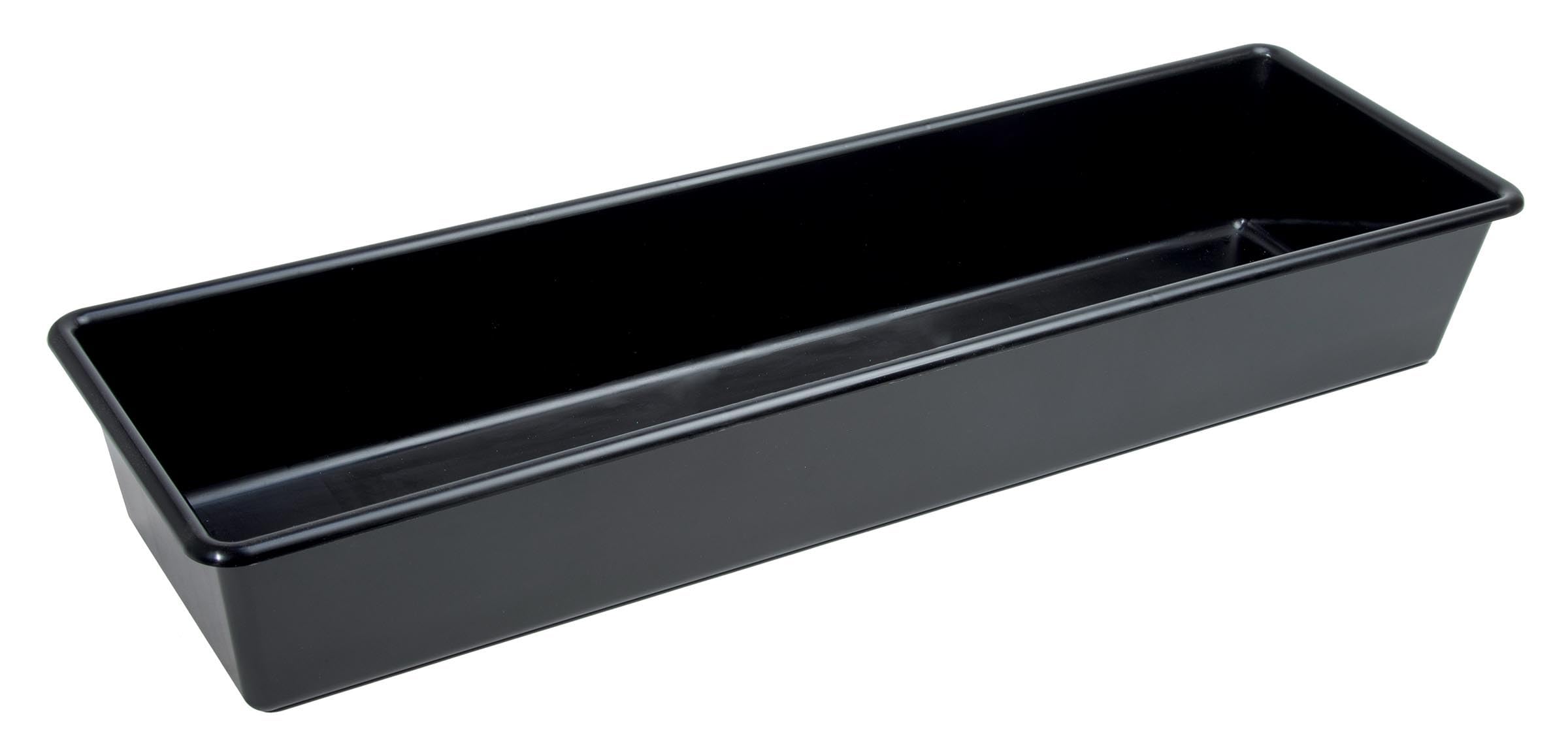 Muddy Hands Black Heavy Duty Long Rectangle Multi Purpose Plastic Garden Tray - 17 Litre - (Length: 80Cm X Width: 25Cm X Height: 12Cm)