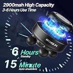 HYAKO F1 4-Heads Handheld Electric Deep Tissue Body Massager – Portable Orbital Muscle Tool for Post-Workout Shoulder and Back Relaxation