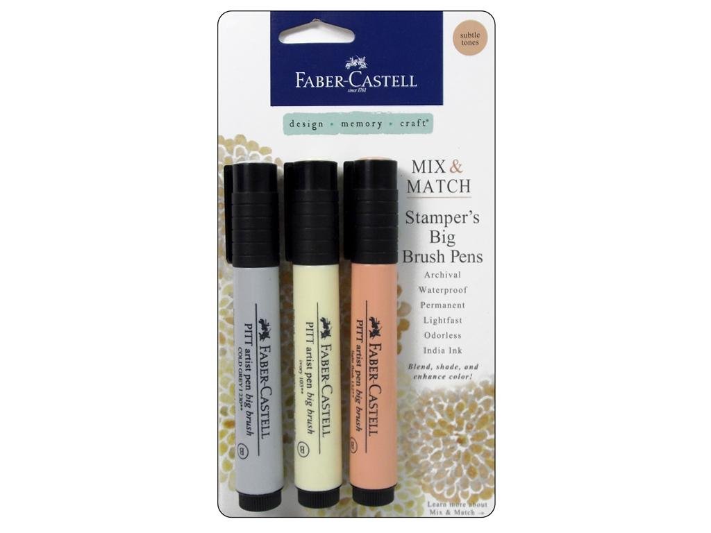 Faber-Castell FBR770055 Subtle Stampers Big Brush Set