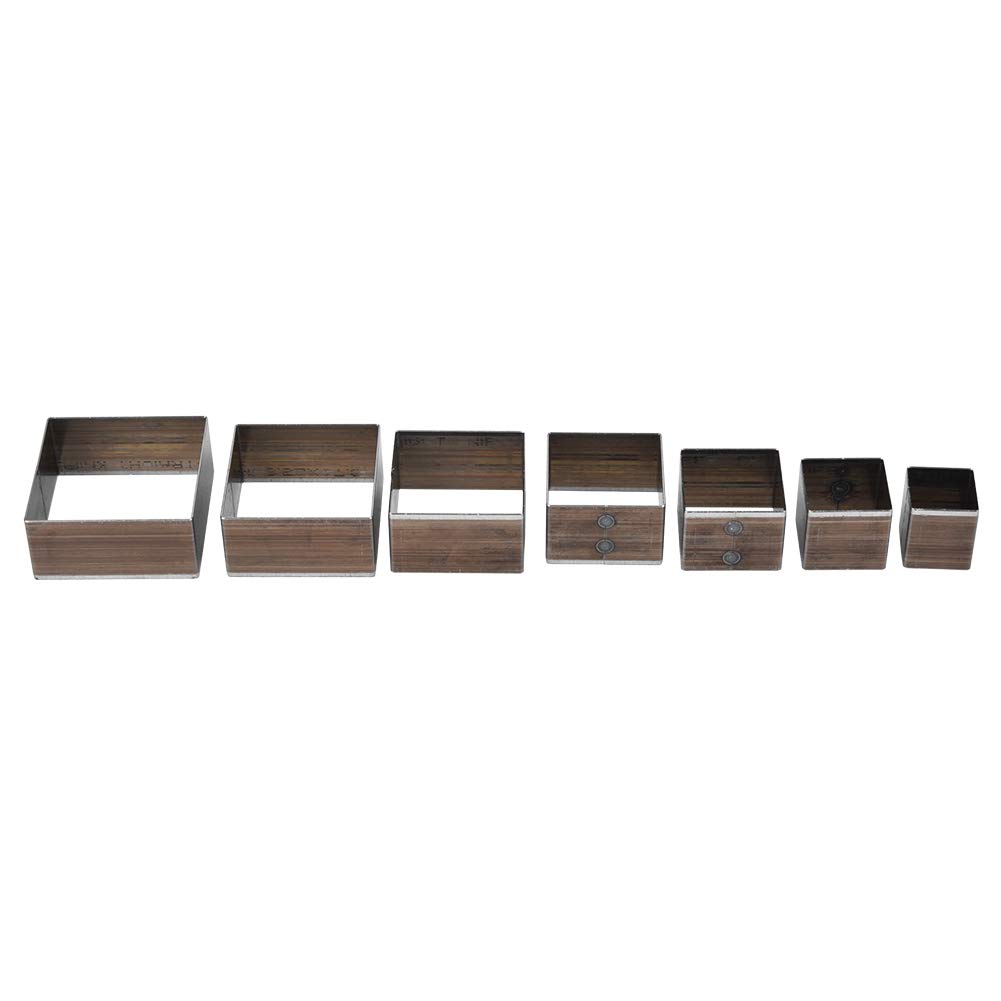 7pcs Leather Die Cutter Hollow Punching ToolShape Cutting 20-50mm Punching Die Set for Handmade DIY Leather Craft