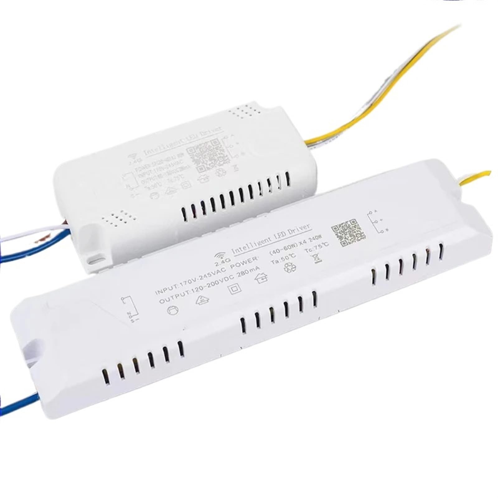 LED Repair Parts (20-40W) x2 (40-60W) x4 2.4G Intelligent LED Driver Work with Dual Colors LED Strips&Bars in Chandeliers etc.((20-40W)-4)