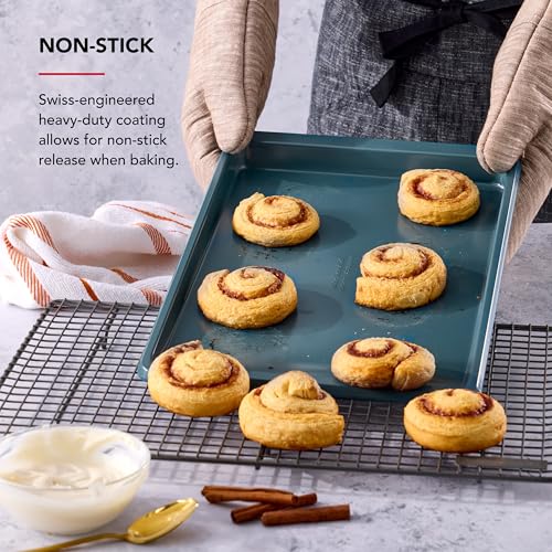KitchenAid Nonstick Aluminized Steel Cookie Slider, Dishwasher Safe, Agave, 10x15 Inch by KitchenAid - Used condition - Image 4