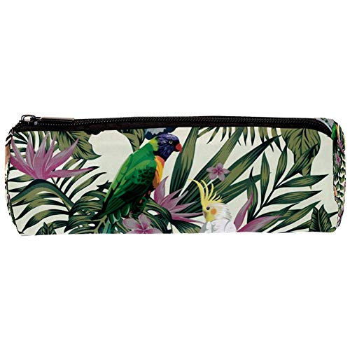 Tizorax Trousse à crayons avec fermeture éclair pour perroquet tropical dans la jungle exotique Cover