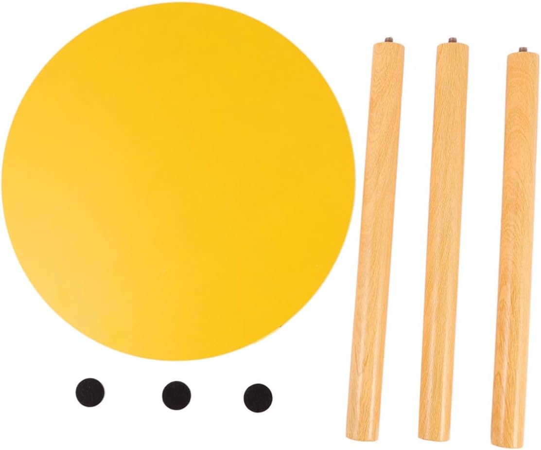 Zerodeko Round Accent Table for Living Room Nordic Side Coffee Table Modern Minimalist Wood Constructi