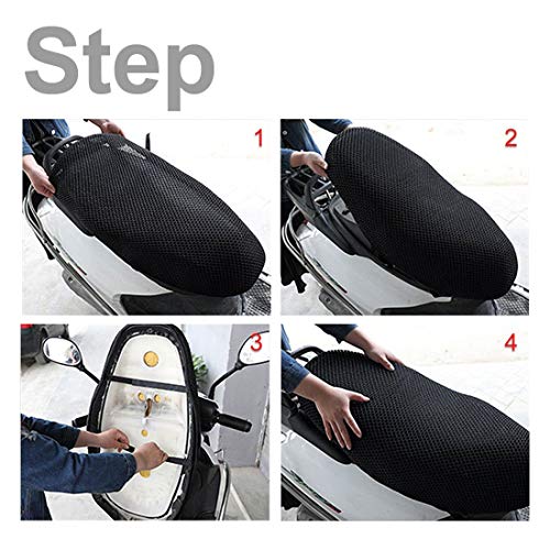 image for AUTUT Motorcycle Scooter Moped Seat Cover Seat Anti-Slip Cushion 3D Sp