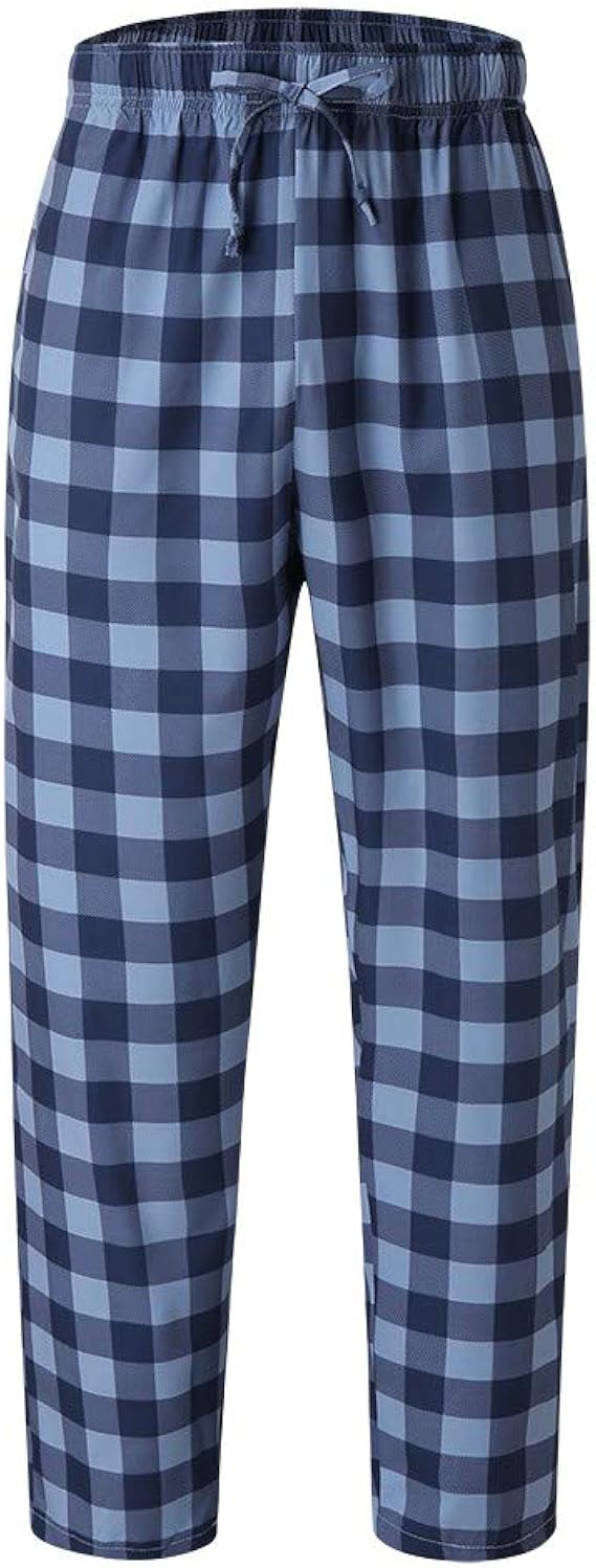 Buffalo Plaid Pajama Pants Sleepwear Men's Home Pants Flannel Autumn