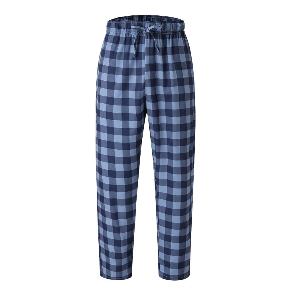 Lightweight Loose Plaid Pajama Pants Mens Lounge Bottoms Pyjama Pants  Pyjama Pj Bottom Men's Pyjama Shorts Bottoms Men's Cotton Lounge Wear Pants