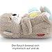 Fisher-Price Schlummer Otter Kuscheltier mit Atembewegung und Musik, Baby Erstausstattung, Neugeborene, Baby Spielzeug ab Geburt, Babyparty und Neugeborenen Geschenk, FXC66