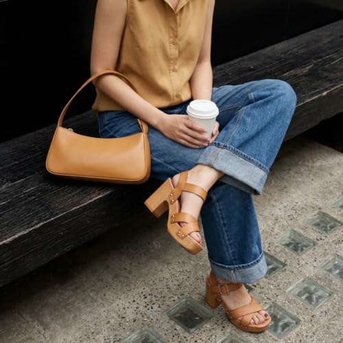 Image of Dunes Women's Sayer Faux Wood Sandal +Comfort Foam & LiteSole Technology