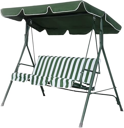 Patio Swing Canopy Tapa de Repuesto para Columpio de 3 Asientos - Verde (74 * 51 * 5.9)