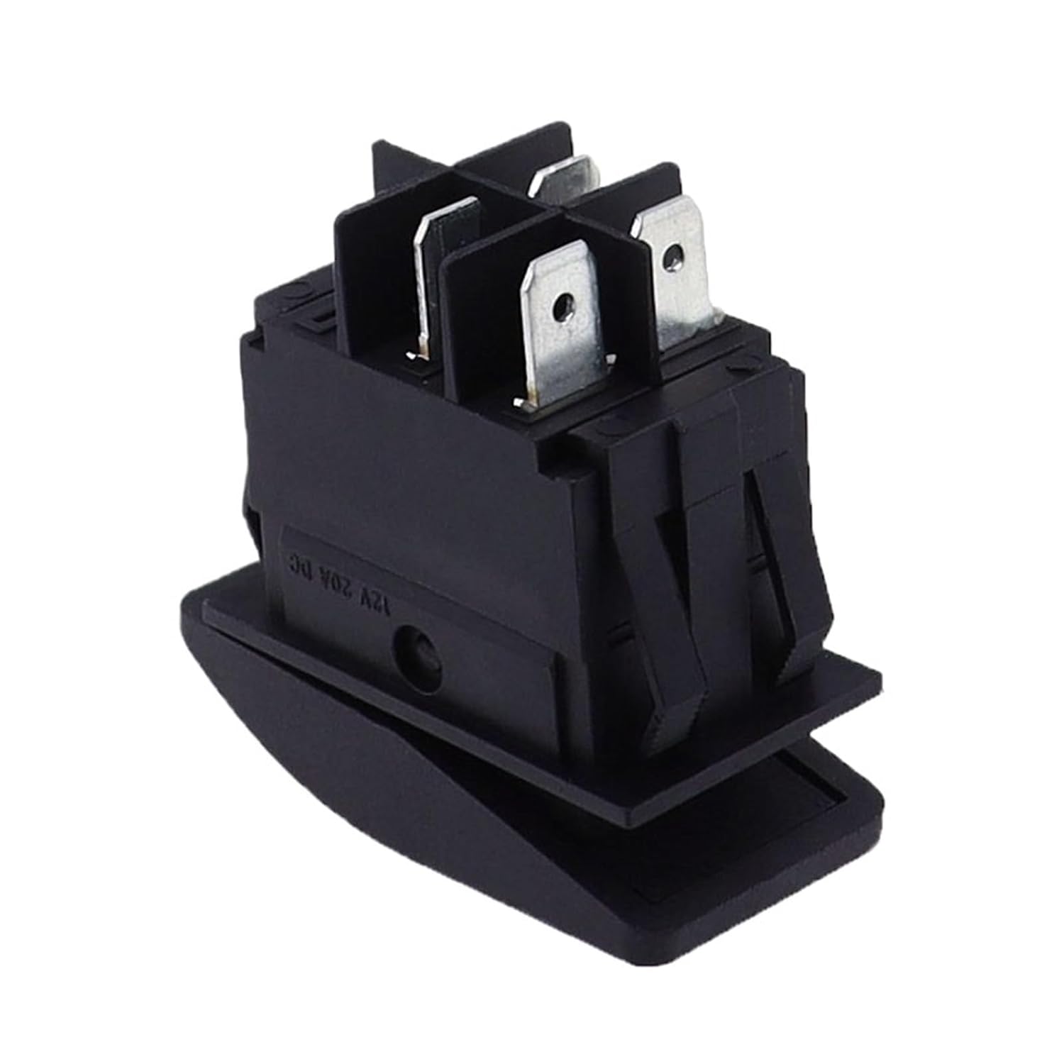 Waterproof Bar Rocker Toggle Switch Car Boat Rocker Switch Button 12V 220V LED Light Lamp 4pin on Off Switch(Yellow,220V)