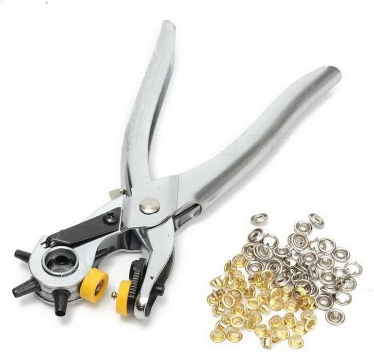 Multi-function Portable Puncher Heavy Leather Hole Punch Hand Pliers Belt Holes Punches