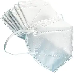 Máscara Adulto 5 Camadas N95 / KN95 / PFF2 / FFP2 10 un Coloridas (Branco)