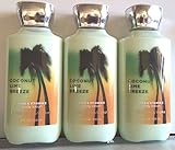 3 X Coconut Lime Breeze Body Lotion Cream 8 Oz Each (Set of 3)