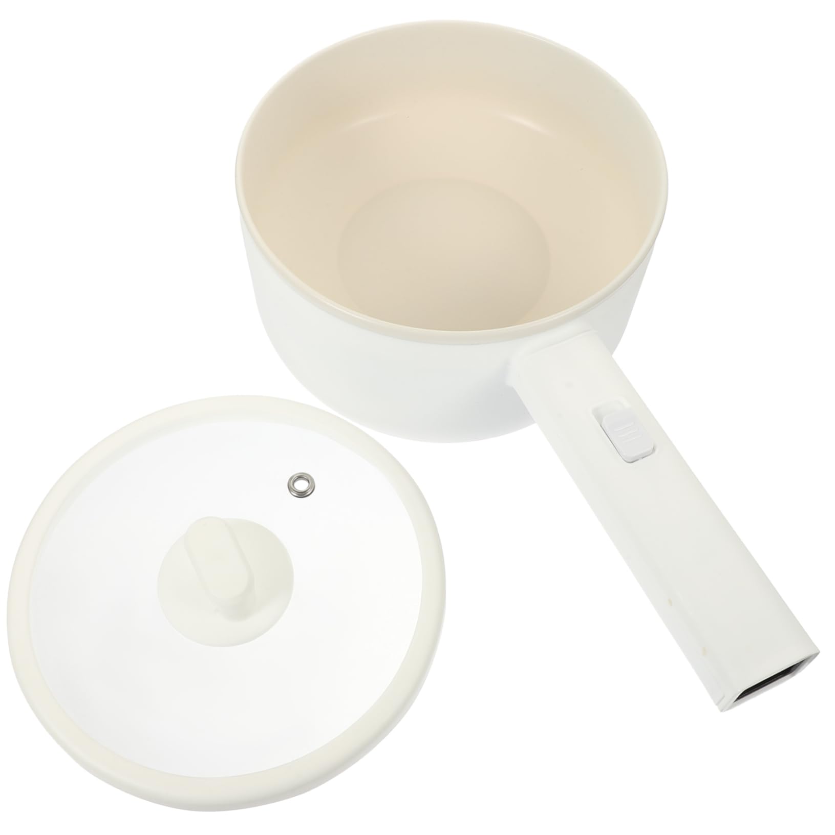 TEHAUX Electric Skillet Hot Pot Mini Pasta Pot Strainer Basket Non-stick Cooking Boiler Rice Cooker Steamers Us Plug