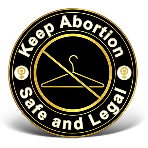 Arturbo Pro Choice Keep Abortion Safe and Legal Enamel Pin Brooch Badge Women Girl Power Feminist Justice Lapel Pins for Bags Hats Backpacks Holiday Decoration