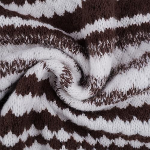 Cambkatl Men's Vintage Striped Pattern Sweaters, Pullover Loose Long Sleeve Casual Knitted Crewneck Sweater Tops4