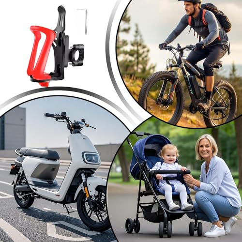 Support de bouteille d'eau pour vélo avec fixation guidon rotative et sûre - 4