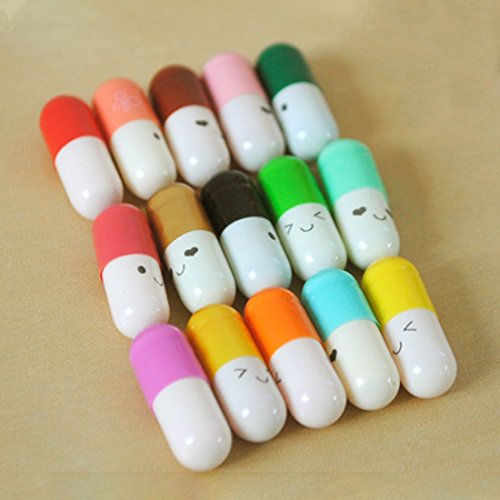 Partyyeah 200 Pcs Tiny Love Message Capsule Letter In A Bottle Cute Love Friendship Half Pill In Random Color #TOP3