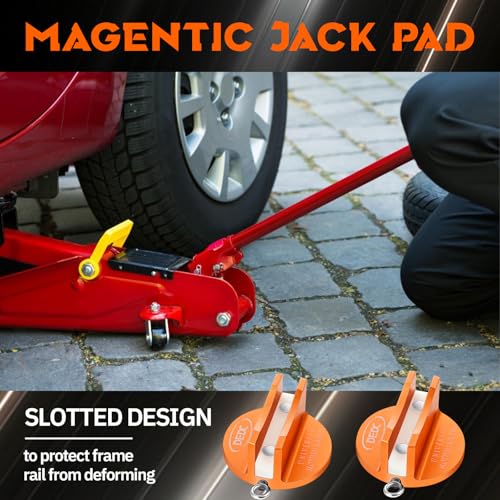 Image of DEDC Pinch Weld Jack Pad Floor Stands, Jack Accessories Supplies Change Tire Repair Tires Oil Must Have Lifting Pucks Pads Adapter with Slotted Side for Car SUV Truck Pickup Sedan MPV Wagon