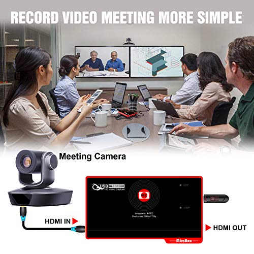 Mirabox USB HDMI Recorder Capture Card Box,Game Capture Recording 1080P HD Video from Xbox One/PS4/Nintendo Switch/Set Top Box/DSLR etc.Support Mic in - Thumbnail 5