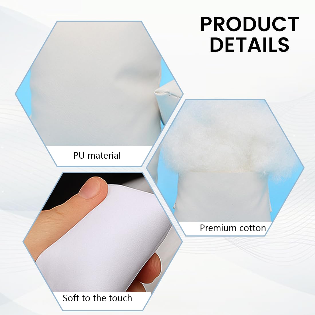 5 pièce ouate de Coton de Montre en ouate de Coton Oreiller de Montre Blanc et Blanc Présentoir de Bijoux Coussins de Bracelet pour Boîte Cadeau