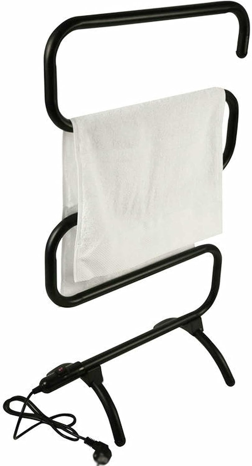 Hermundeau Electric Towel Warmer,Floor-Standing Heated Towel Rail,Towel Rack Radiator,Constant Temperature Heating,No Punching,56x92x30cm.
