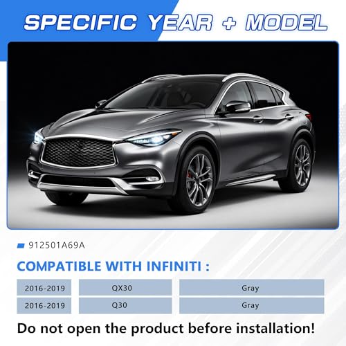 Image of Sunshade Cover Sunroof Compatible with Infiniti QX30 Q30 2016-2019,Replace # 912501A69A (Gray)