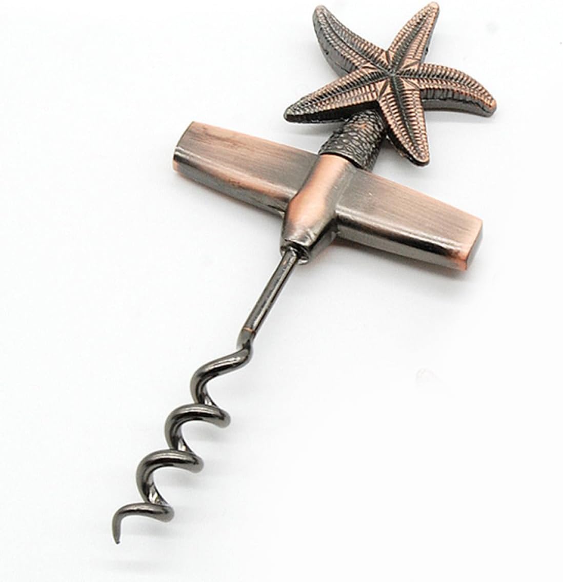 Seastar Metal Bottle Opener Corkscrew, Vintage Bronze Wine Bottle Opener with Spiral Corkscrew, Unique Bar Tool for Red Wine and Travel Use image 5