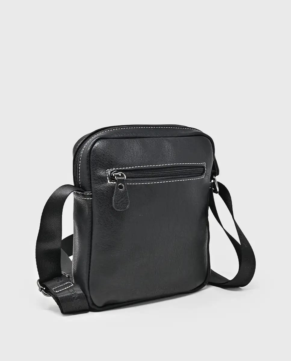 JAGUAR Bandolera Cruzada Hombre BATTISTA – Bolso Bandolera Hombre Grande con 2 Cierres y Bolsillos | Bolsos para Hombre Modernos, Prácticos y Versátiles