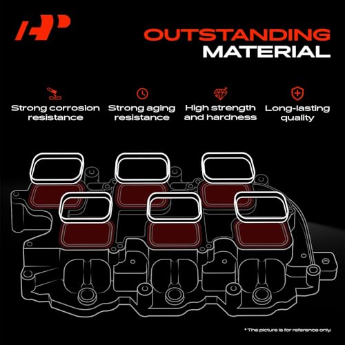 Image of A-Premium Upper Fuel Injection Plenum Gasket Set Compatible with Mazda