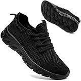 YYIDHNL Sneakers for Women Running Tennis Shoes Comfortable Walking Gym Workout Non Slip Casual Shoes Black Size Women 8