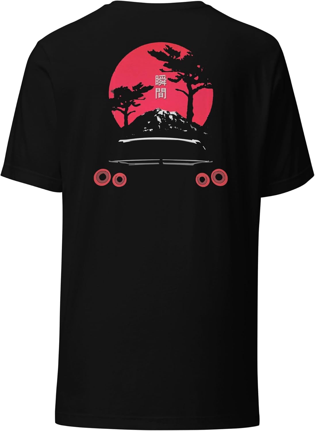 R35 GT-R Rear Lights Red Sun Japanese Aesthetic JDM Tuner GTR Skyline Graphic T-Shirt | JDM Car Enthusiast Gift