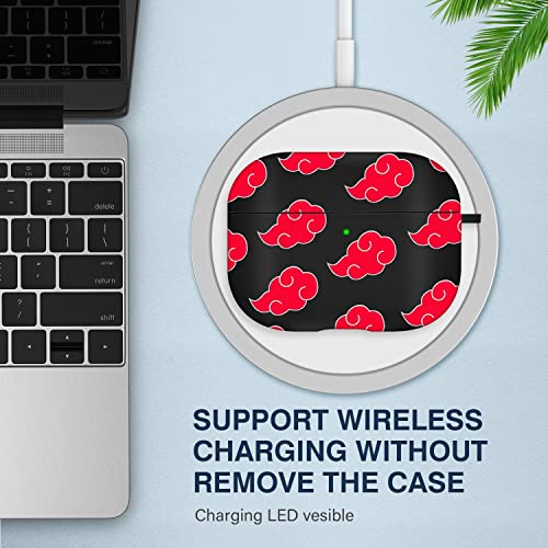 Maxjoy for Airpods Pro 2nd Generation Case, Cartoon Cute Anime Design Series Apple Airpod pro 2 Case Cover for Airports Pro 2 Generation 2022, Wireless AirPods Pro 2 Cases for Men Women, Red Cloud by Maxjoy - Image 3